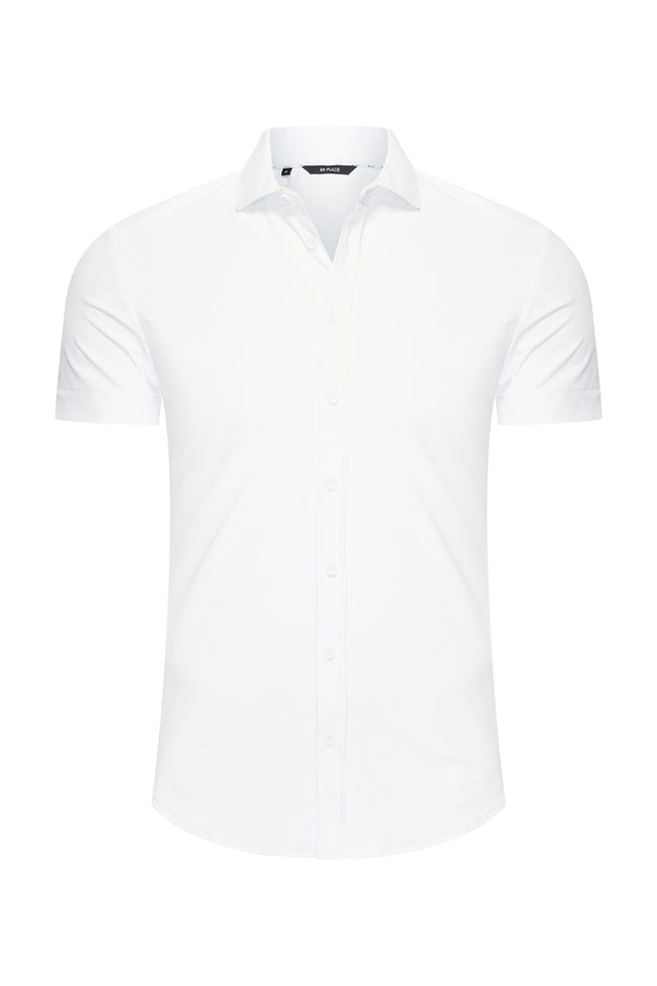 Shirt Korte Mouw – Mi Piace – Men- RM202022 White