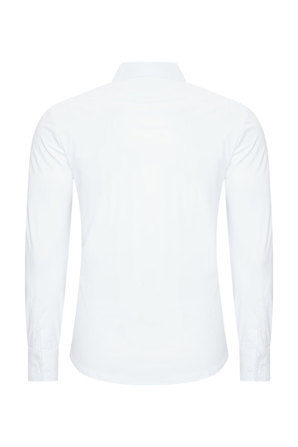 Travel Overhemd – Lange Mouw | Mi Piace – RM202010 White