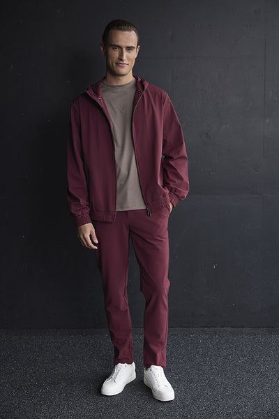 Hooded Jacket – Mi Piace – Men - RM202034 Burgundy