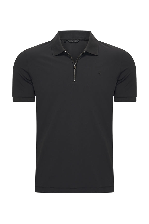 Polo Shirt | Zip– Mi Piace – Men - RM202047 Black
