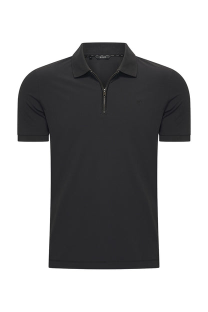 Polo Shirt | Zip– Mi Piace – Men - RM202047 Black