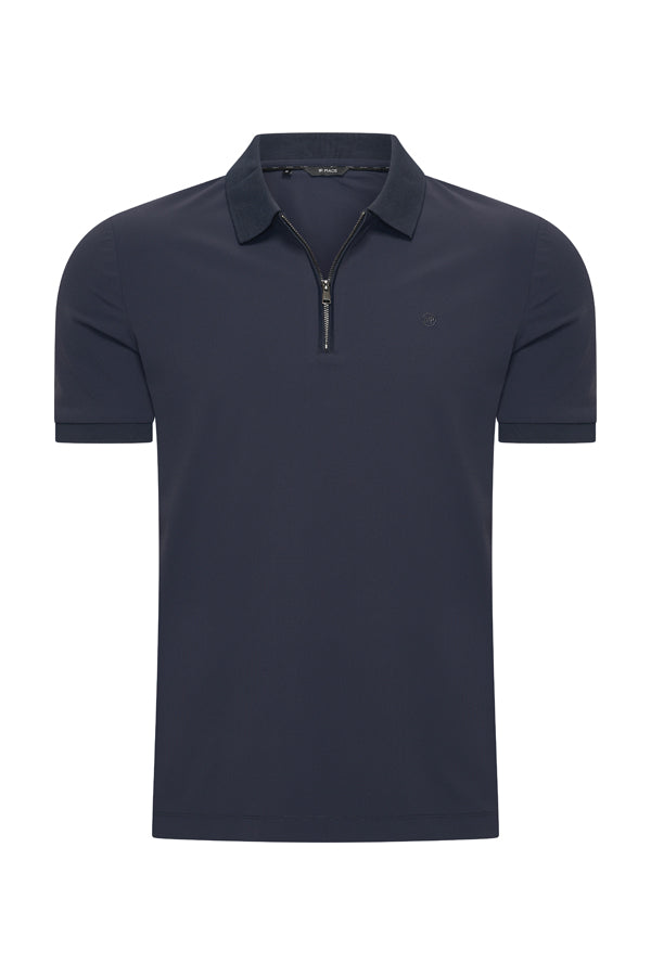 Polo Shirt | Zip– Mi Piace – Men - RM202047 Dark Blue