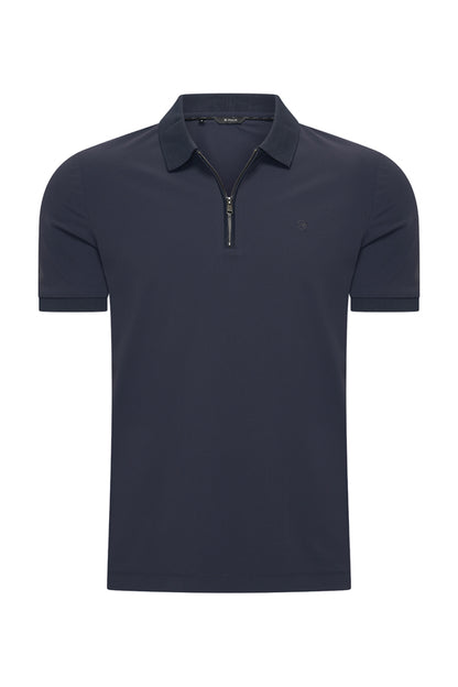 Polo Shirt | Zip– Mi Piace – Men - RM202047 Dark Blue