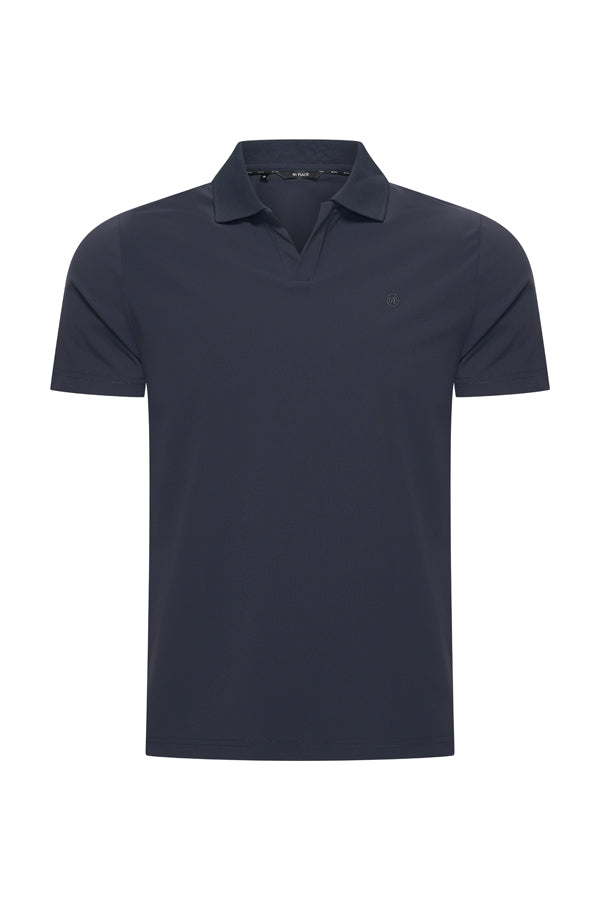 Polo V Neck Shirt – Mi Piace | Men RM202032 Dark Blue