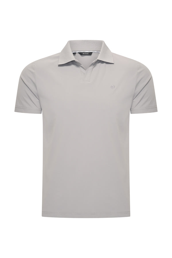 Polo V Neck Shirt – Mi Piace | Men RM202032 Elephant Grey