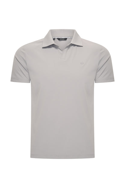 Polo V Neck Shirt – Mi Piace | Men RM202032 Elephant Grey