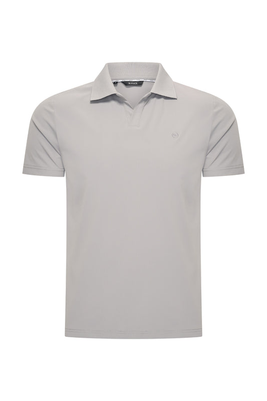 Polo V Neck Shirt – Mi Piace | Men RM202032 Elephant Grey