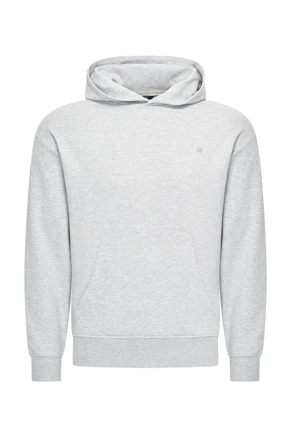 Men Hoodie – Mi Piace – RM202044 Grey Melange