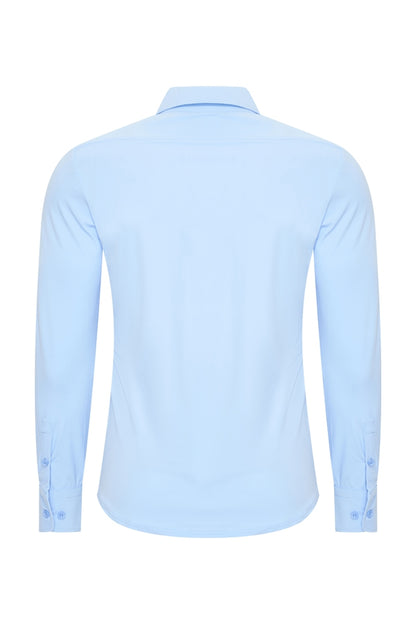 Travel Overhemd – Lange Mouw | Mi Piace – RM202010 Light Blue