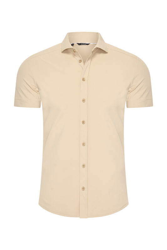 Shirt Korte Mouw  – Mi Piace – Men-  RM202022 Sand