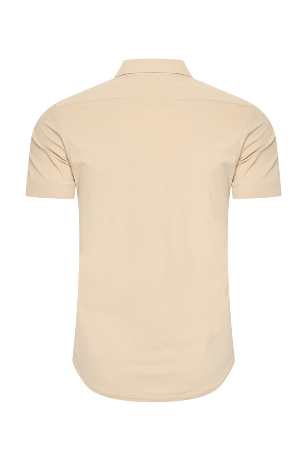 Shirt Korte Mouw  – Mi Piace – Men-  RM202022 Sand
