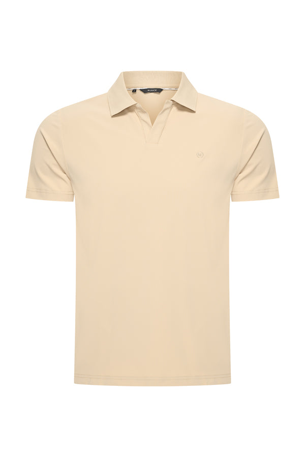 Polo V Neck Shirt – Mi Piace | Men RM202032 Sand