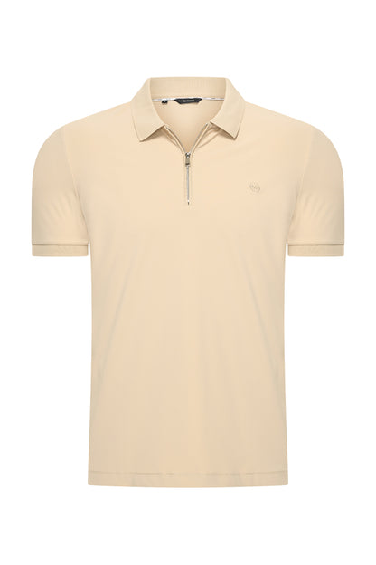 Polo Shirt | Zip– Mi Piace – Men - RM202047 Sand