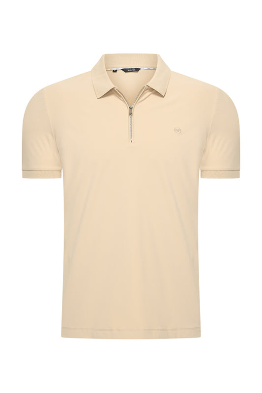 Polo Shirt | Zip– Mi Piace – Men - RM202047 Sand