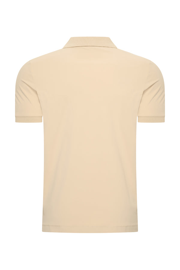 Polo Shirt | Zip– Mi Piace – Men - RM202047 Sand