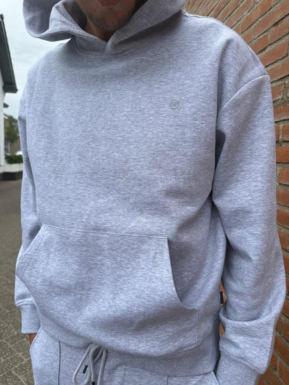 Men Hoodie – Mi Piace – RM202044 Grey Melange