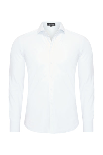 Travel Overhemd – Lange Mouw | Mi Piace – RM202010  White