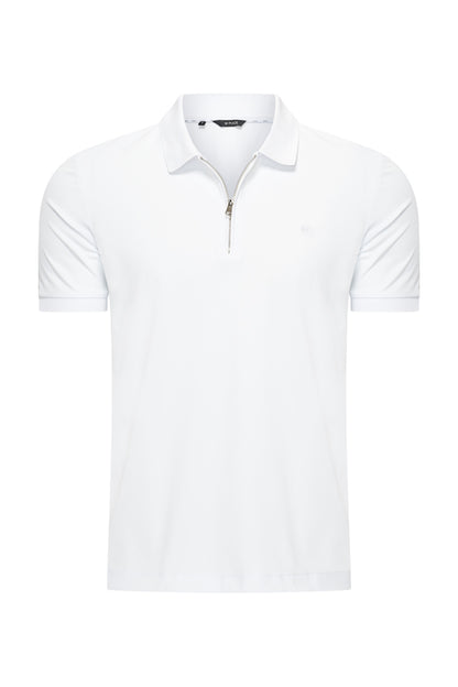 Polo Shirt | Zip– Mi Piace – Men - RM202047 White